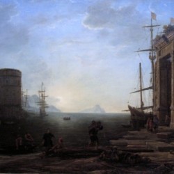 Harbour view at sunrise